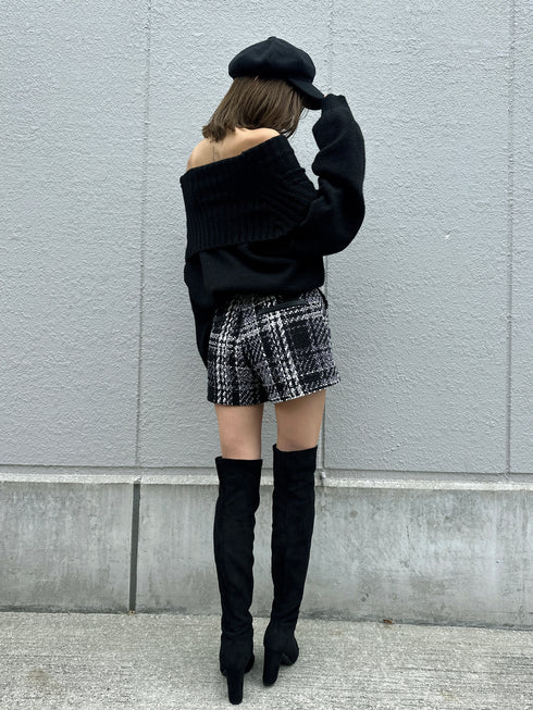 ボリュームオフショルニットトップスⅡ