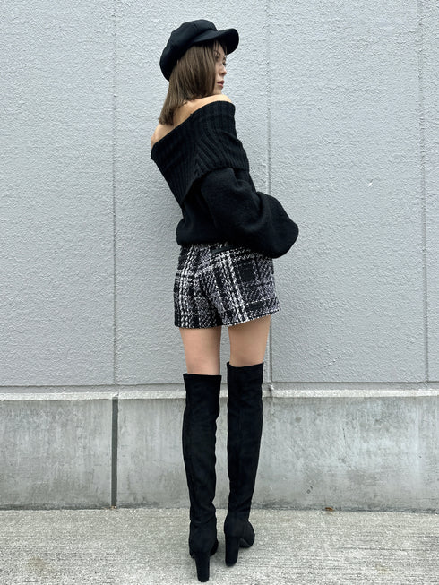 ボリュームオフショルニットトップスⅡ