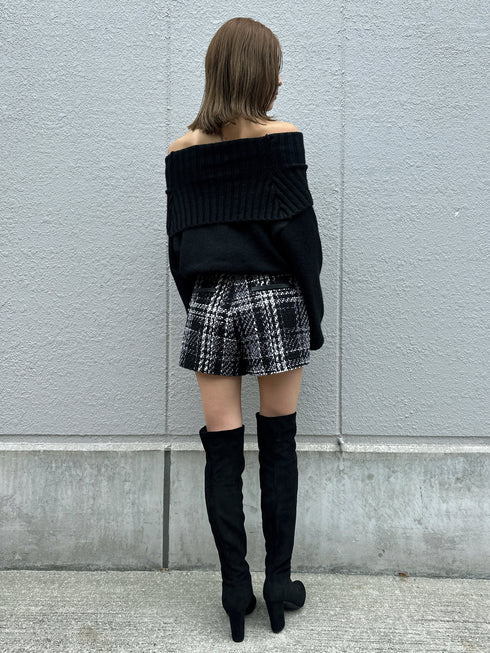 ラメツイードショートパンツ