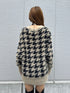 千鳥柄シャギーニットカーディガン