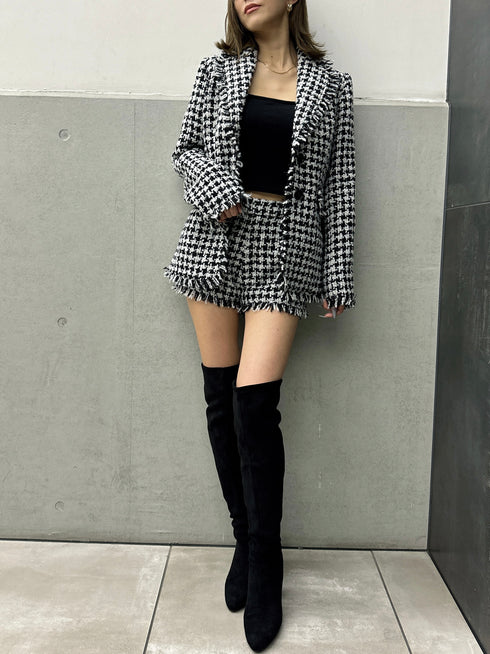 ツイードシングルジャケット