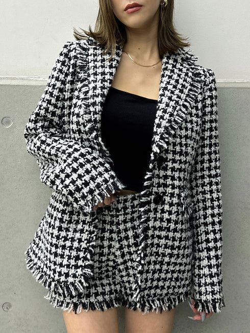 ツイードシングルジャケット