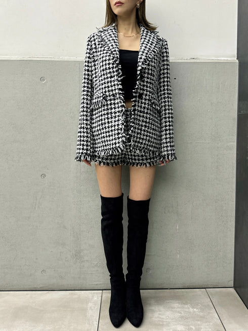 ツイードシングルジャケット