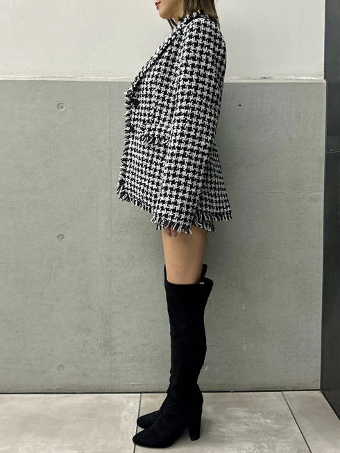 ツイードシングルジャケット