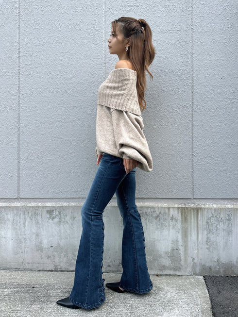 ボリュームオフショルニットトップスⅡ