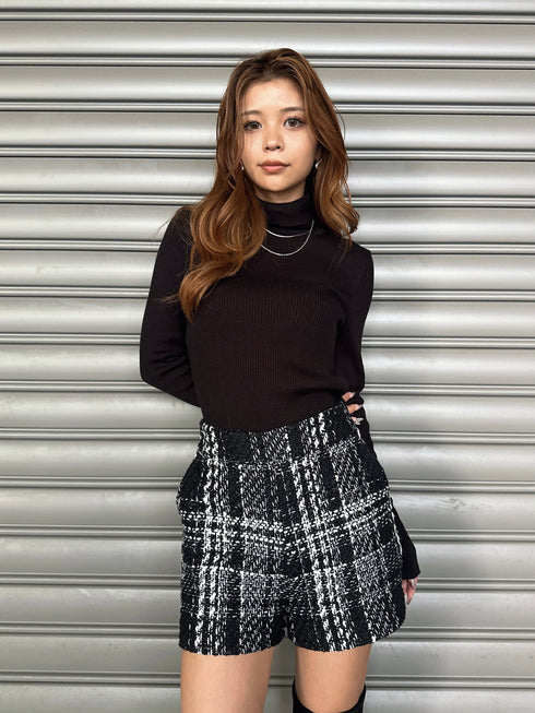 ラメツイードショートパンツ