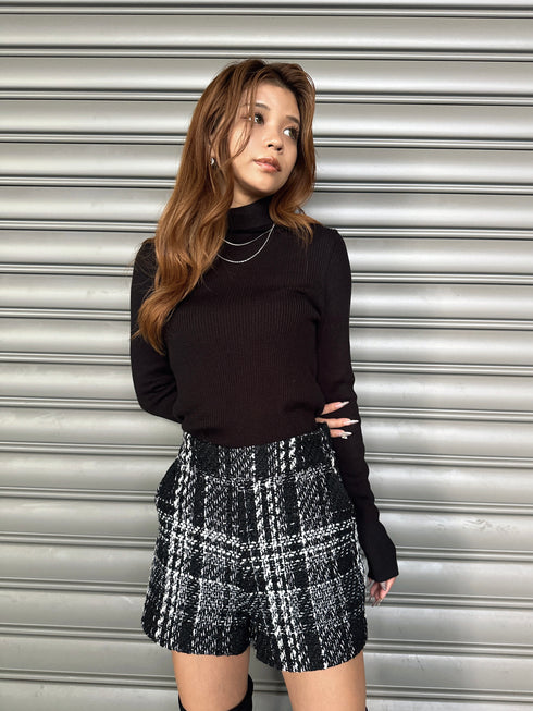 ラメツイードショートパンツ