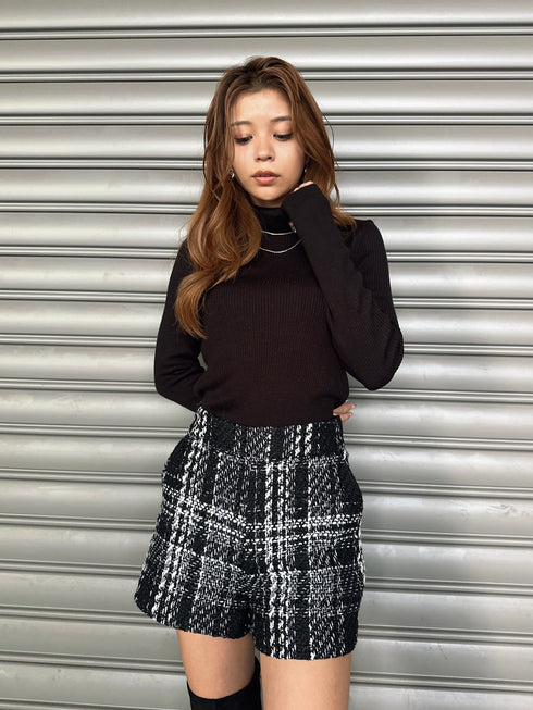 ラメツイードショートパンツ