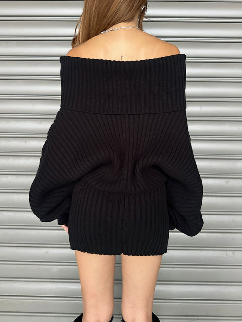 2WAYニットミニワンピース