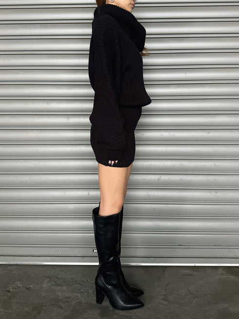 2WAYニットミニワンピース