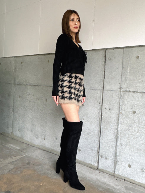 キャミ付レースUPニットトップス