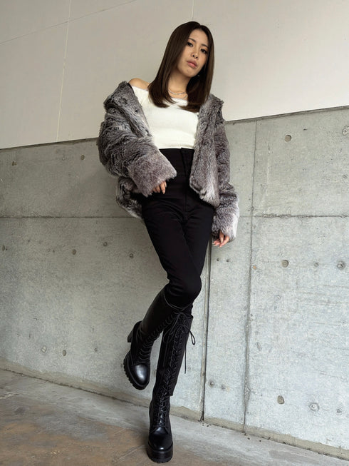 ニュアンスカラーファーコート