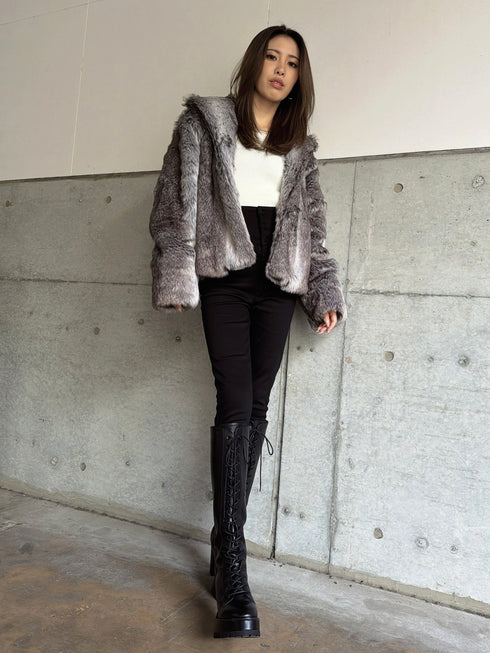 ニュアンスカラーファーコート