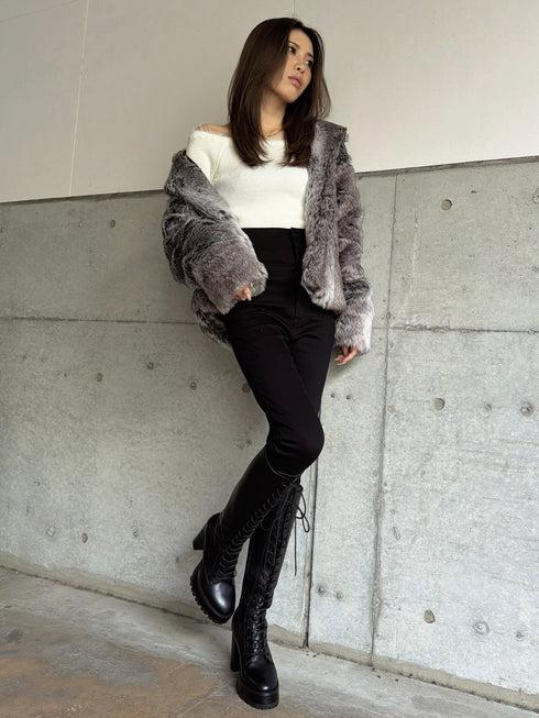 ニュアンスカラーファーコート