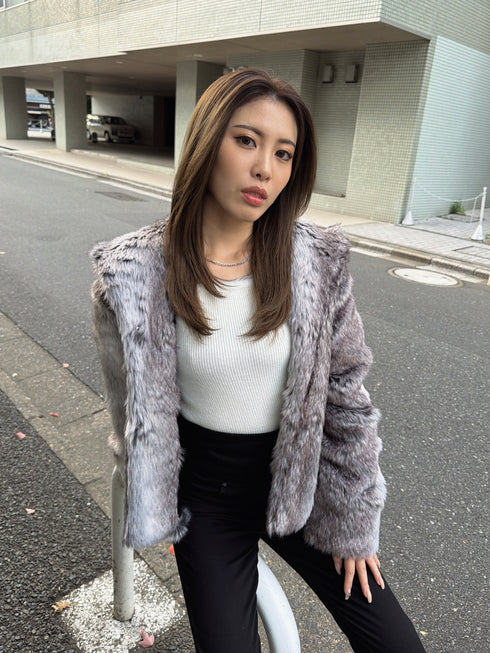 ニュアンスカラーファーコート