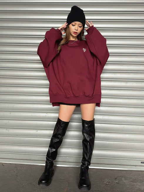 ハートロゴプルオーバー