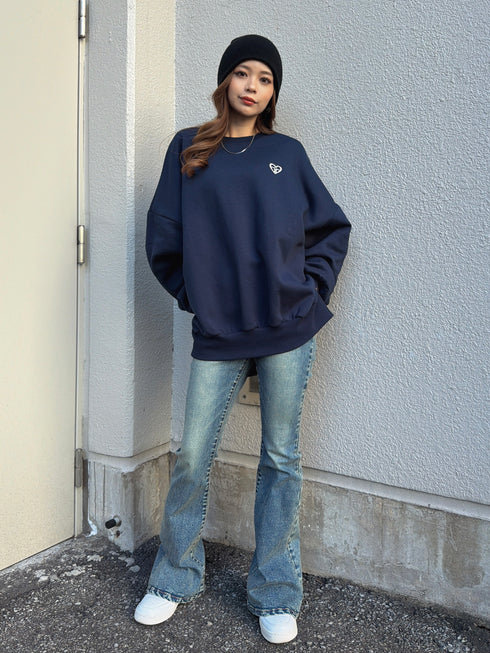 ハートロゴプルオーバー