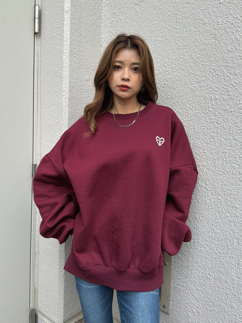 ハートロゴプルオーバー