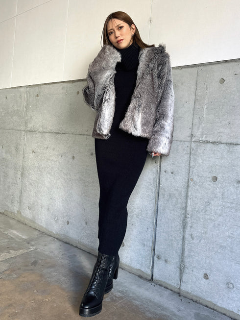 2WAYロングニットワンピース