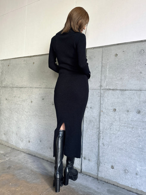 2WAYロングニットワンピース