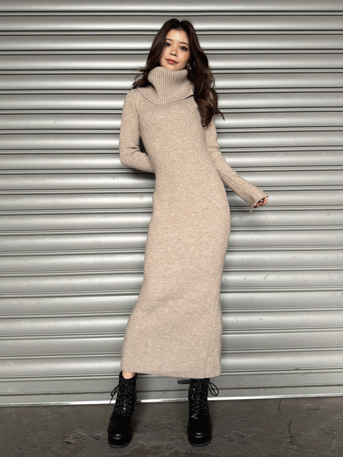 2WAYロングニットワンピース