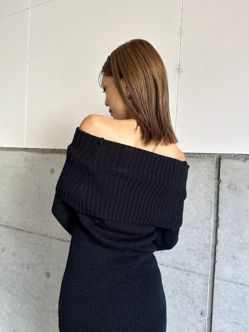 2WAYロングニットワンピース