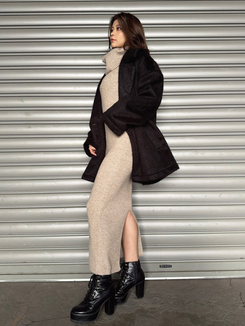 2WAYロングニットワンピース