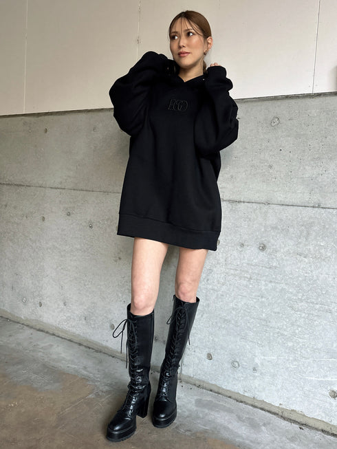 ラインストーンフードトップス