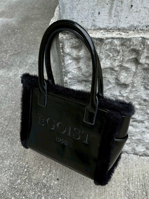 ファーコンビミニバッグ