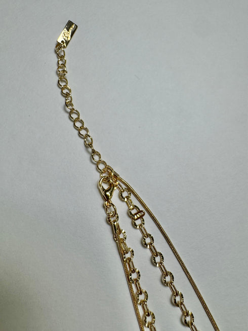 2連チェーンネックレス