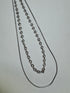 2連チェーンネックレス