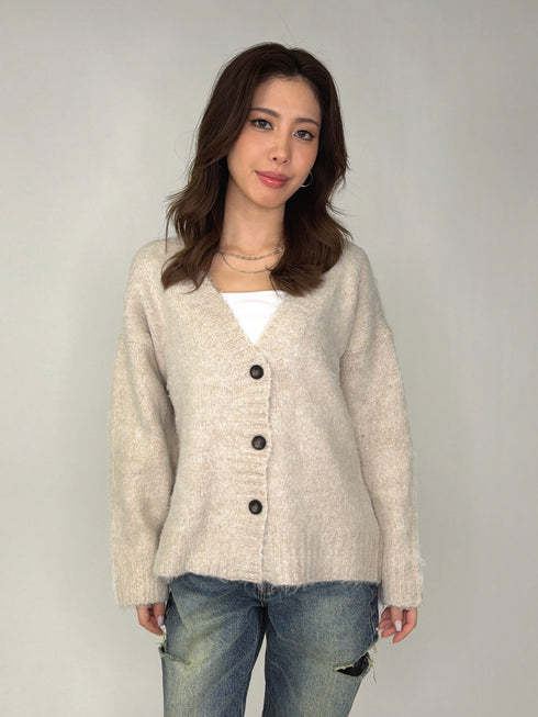 ロングシャギーオーバーカーディガン