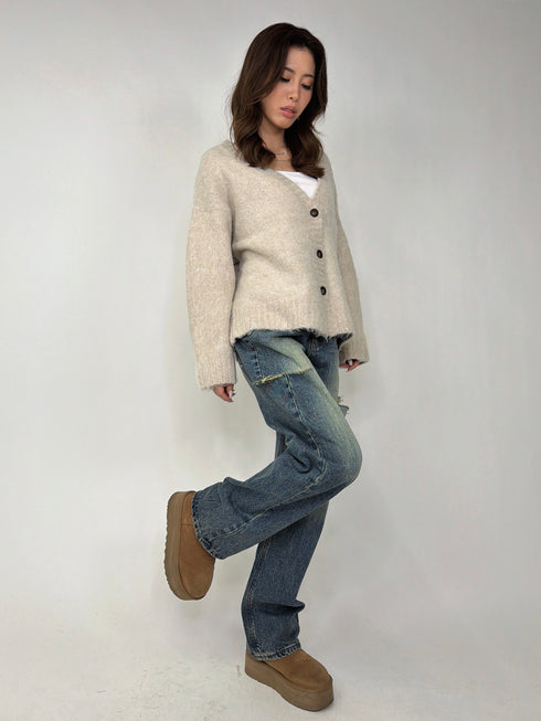 ロングシャギーオーバーカーディガン