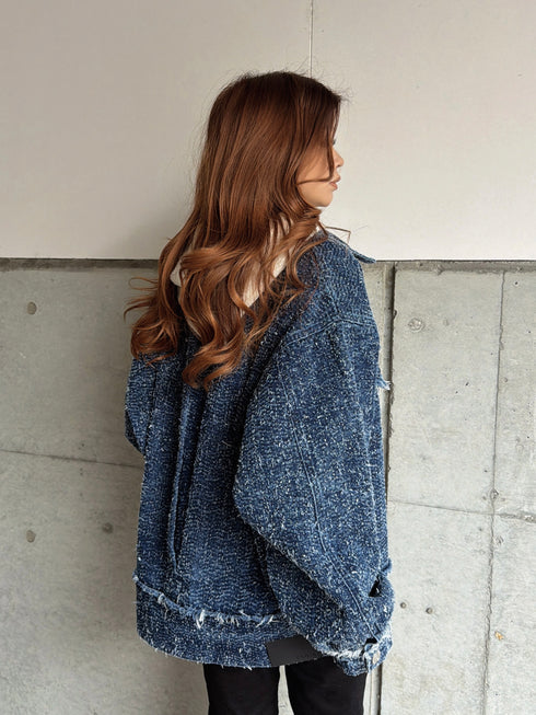 ツイードデニムGジャン