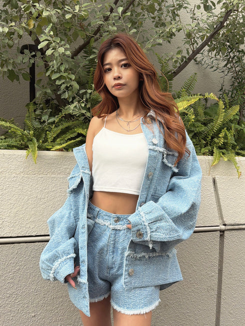 ツイードデニムGジャン