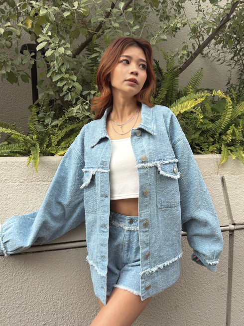 ツイードデニムGジャン