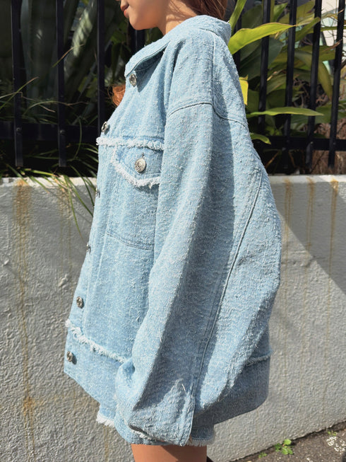 ツイードデニムGジャン