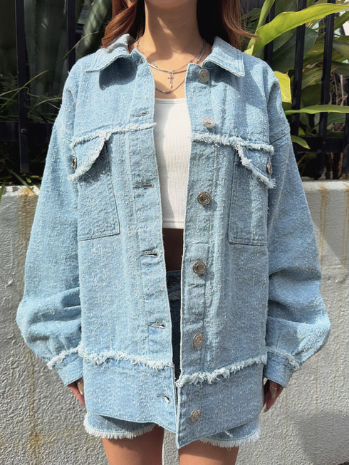 ツイードデニムGジャン