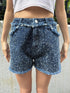 ツイードデニムショートパンツ
