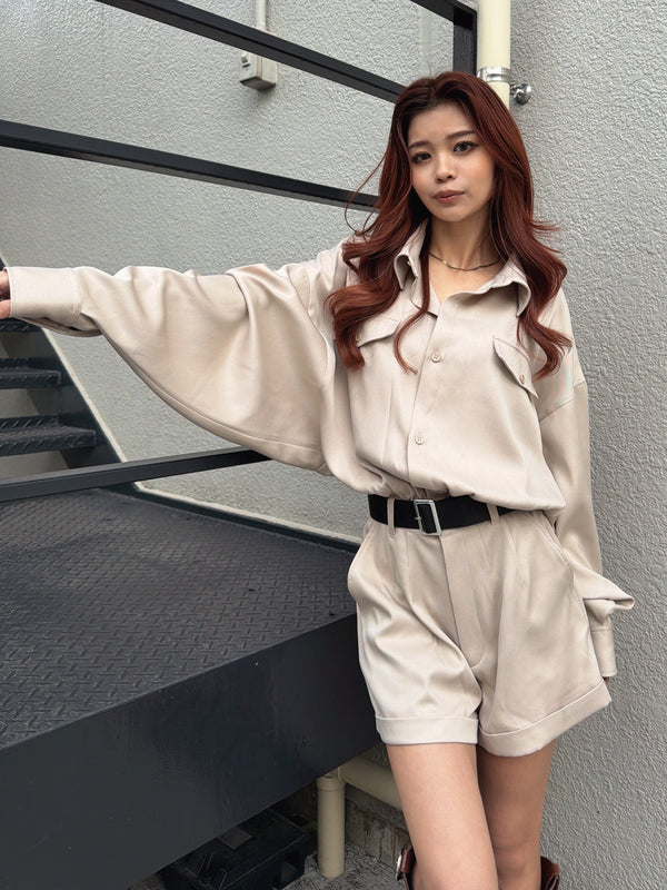 フラップポケットベルト付オールインワン