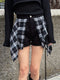 チェックシャツドッキングツイルショートパンツ