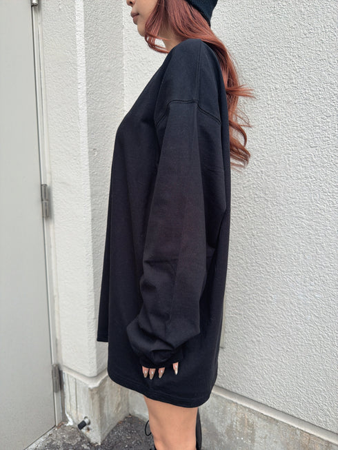 フロント刺繍ユニセックスロンT