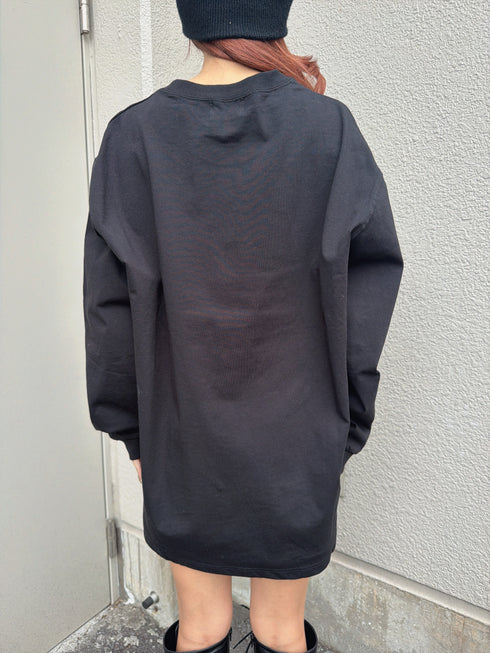 フロント刺繍ユニセックスロンT