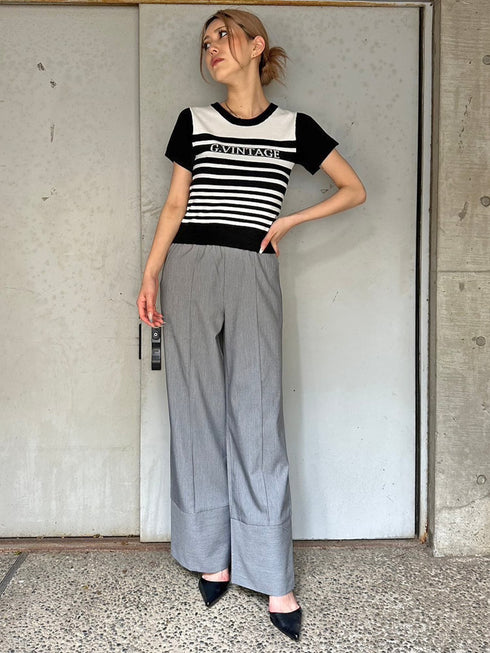 グラム・ヴィンテージボーダーニットトップス