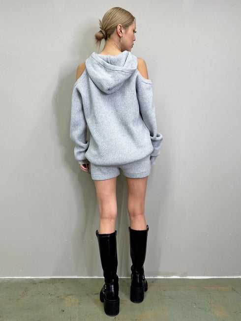 MIXニットショートパンツ