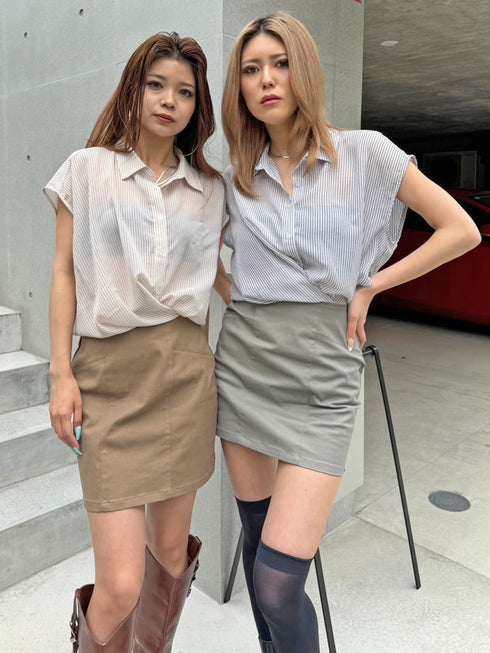 シャツドッキングワンピース