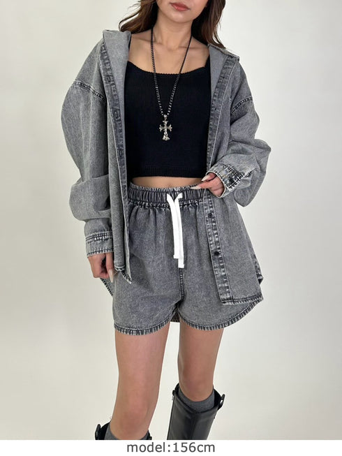 ケミカルフードシャツ