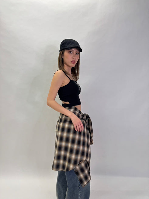 2パターンチェックオーバーシャツ