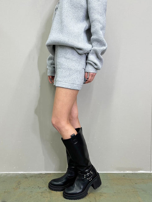 MIXニットショートパンツ