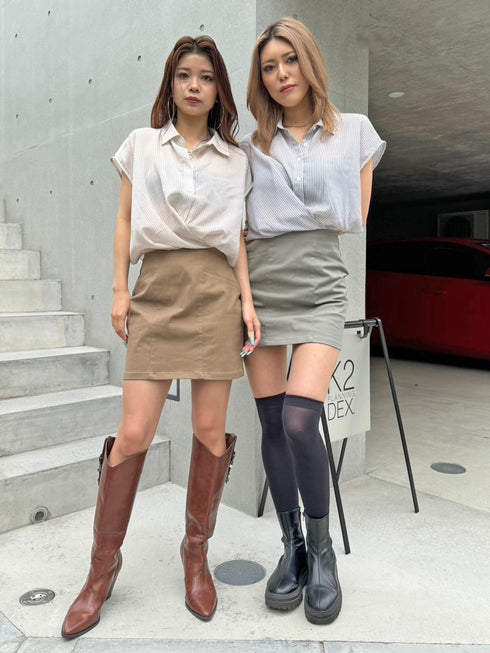 シャツドッキングワンピース